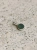 Small sterling silver pendant with natural green nephrite stone