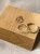 Handcrafted wooden ring and earring gift box