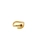 Gold-plated wave ring with cognac amber