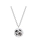 Men’s sterling silver necklace with meteorite pendant