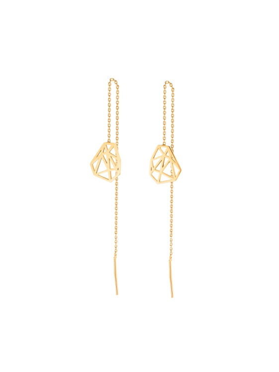 Kamena gold chain earrings