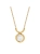 Gold-plated necklace with mountain crystal pendant