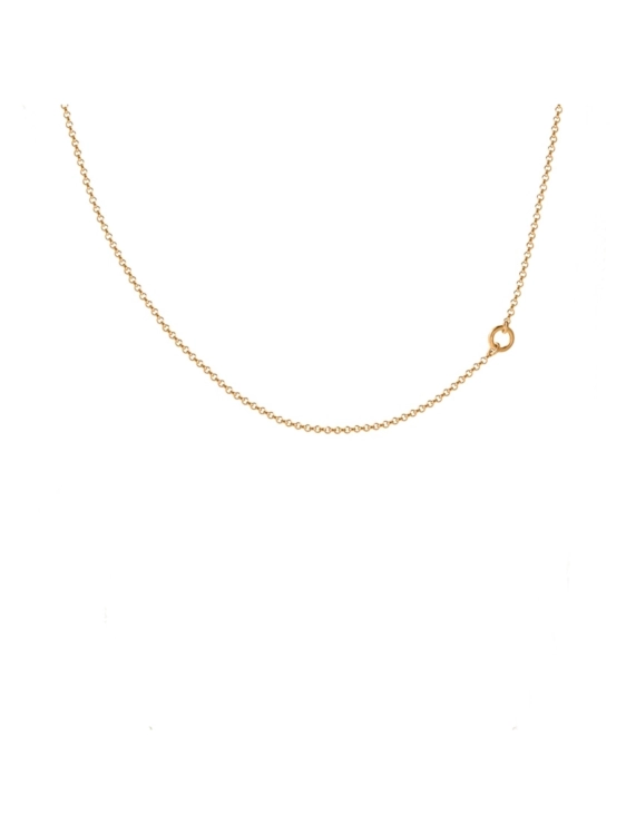 Gold-plated ankle bracelet with a delicate chain