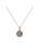 14K rose gold necklace with meteorite from Morasko