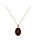 Gold-plated necklace with Om symbol and Baltic amber