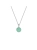 Sterling silver necklace with mini chrysoprase pendant