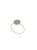 14K rose gold ring with authentic meteorite from Morasko
